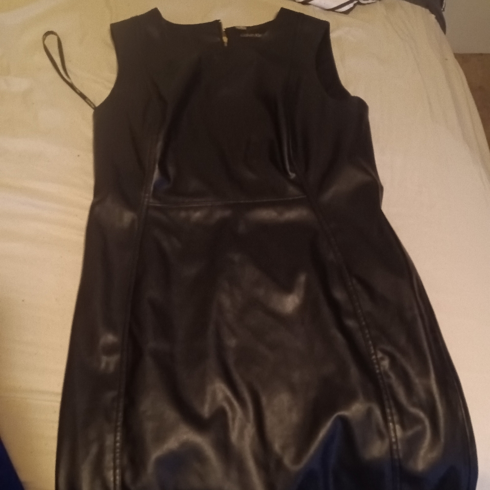 Calvin Klein leather dress